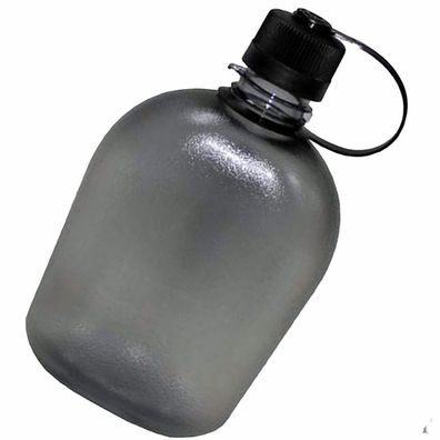 MFH US Feldflasche, GEN II, 1 Liter, schwarz-?transparent, BPA-?frei