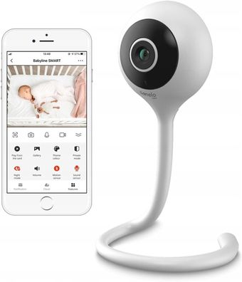 Lionelo Babyline Smart elektronisches Babyphone, Baby Camera Wi-Fi, Mobile Applika