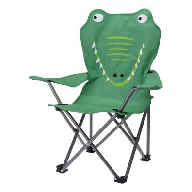 Kinder Campingstuhl Anglerstuhl Stuhl Grün Anglersessel + Tasche Grün Krokodil
