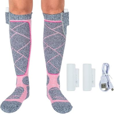 AISEN Beheizte Socken - Wiederaufladbare Elektrische Beheizbare Socken Bequeme T