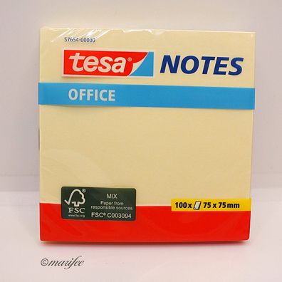 Haftnotizen Tesa Notes, Office 75 x 75 mm, 100 Blatt Art.-Nr. 12127