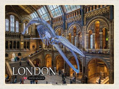 Blechschild 30x40 cm - London Natural History Museum