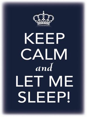 Blechschild 30x40 cm - Keep Calm and let me sleep