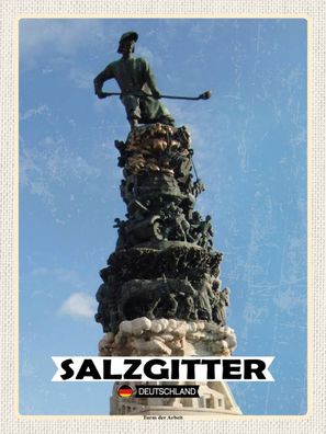 Blechschild 30x40 cm - Salzgitter Turm der Arbeit