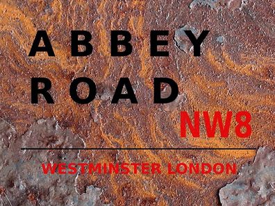 Blechschild 30x40 cm - London Abbey Road NW8