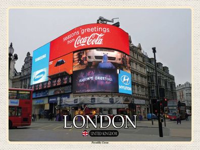 Blechschild 30x40 cm - London Piccadilly Circus UK England