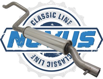 Novus Classic-Line Serien Vorschalldämpfer aus Edelstahl für Golf 1 Cabriolet/ Scir