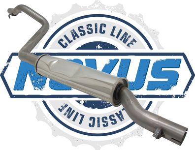Novus Classic-Line Serien Vorschalldämpfer aus Edelstahl für VW Golf 1 GTI + Cabrio