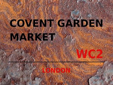 Blechschild 30x40 cm - London Covent Garden Market WC2