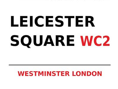 Blechschild 30x40 cm - London Westminster Leicester Square WC2