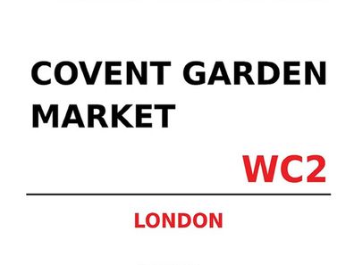 Blechschild 30x40 cm - London Covent Garden Market WC2
