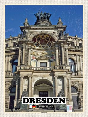 Blechschild 30x40 cm - Dresden Zwinger
