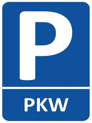 Blechschild 30x40 cm - Parken PLW Parkplatz