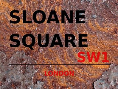 Blechschild 30x40 cm - London Sloane Square SW1