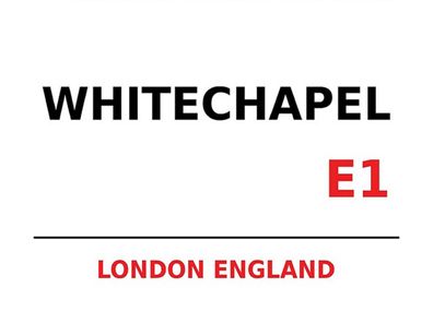 Blechschild 30x40 cm - London England Whitechapel E1