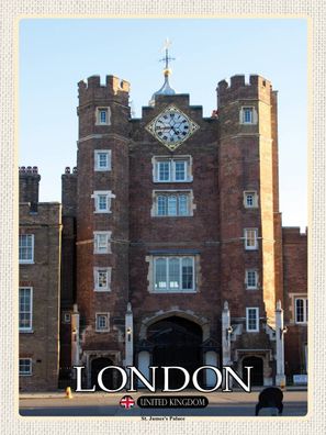 Blechschild 30x40 cm - London St. James´s Palace UK
