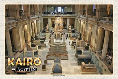 Holzschild 18x12 cm - Kairo Ägypten Koptisches Museum