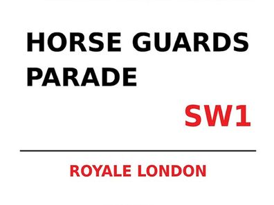 Blechschild 30x40 cm - London Royale Horse Guards Parade SW1