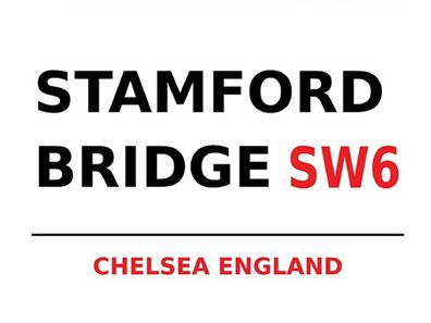 Blechschild 30x40 cm - London England Stamford Bridge SW6