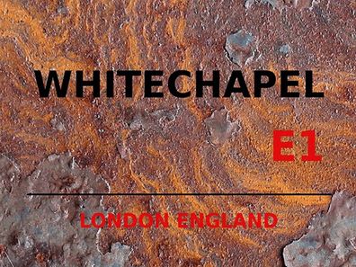Blechschild 30x40 cm - London England Whitechapel E1