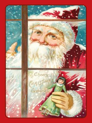 Blechschild 30x40 cm - Weihnachtsmann Christmas