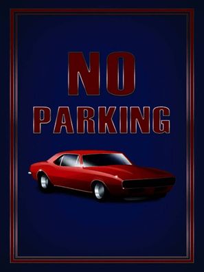Blechschild 30x40 cm - Auto No Parking