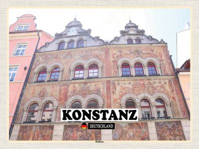 Blechschild 30x40 cm - Konstanz Rathaus