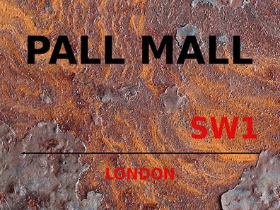 Blechschild 30x40 cm - London Pall Mall SW1