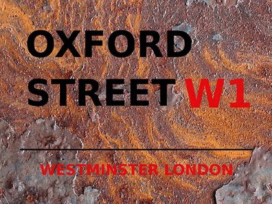 Blechschild 30x40 cm - London Westminster Oxford Street W1