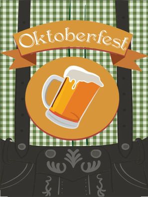 Holzschild 30x40 cm - Alkohol Bier Oktoberfest