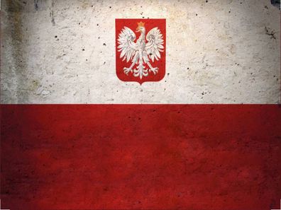 vianmo Holzschild 30x40 cm Polen Fahne Flagge