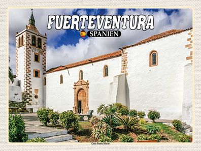 Holzschild 30x40 cm - Fuerteventura Spanien Casa Santa Maria