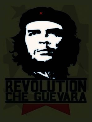 Holzschild 30x40 cm - Retro Revolution Che Guevara Kuba
