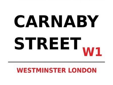Blechschild 30x40 cm - London Westminster Carnaby Street W1