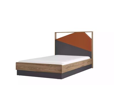 Kinderbett Bett 120 cm Bettgestelle Kinderzimmer Holz Bettrahmen Grau