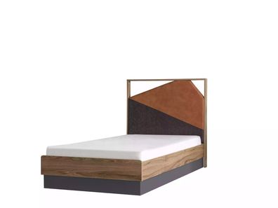 Kinderbett Bett 100 cm Bettgestelle Kinderzimmer Holz Bettrahmen Grau