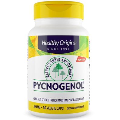 Healthy Origins, Pycnogenol®, 100mg, 30 Veg. Kapseln