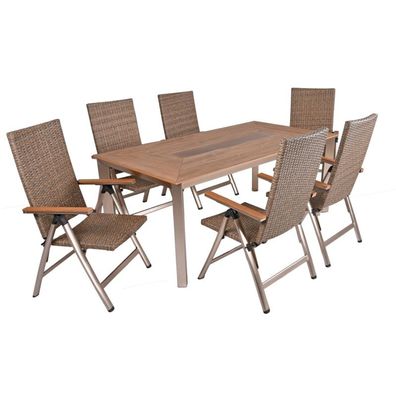 Tischgruppe Florence, 7-tlg. ; 1 × 305397 | 6 × 305436