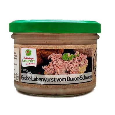 Mecklenburger Landpute Grobe Leberwurst vom Duroc-Schwein