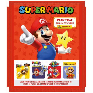 Panini Super Mario 2023 Play Time 5 Sammelsticker Aufkleber Luigi Toad Nintendo