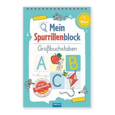 Trötsch Mein Spurrillenblock Großbuchstaben Übungsbuch: Übungsbuch Beschäftigungsb...