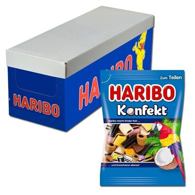 HARIBO Lakritz Konfekt - 16 x 175g Beutel = 2,8 KG HARIBO Vergnügen