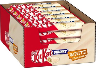 NESTLÉ KitKat Chunky White Schokoriegel 24 x 42g im praktischen Thekendisplay