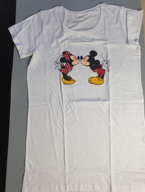 NEU Disney Minnie Mickey Mouse Nachthemd Bigshirt Pyjama Gr. L