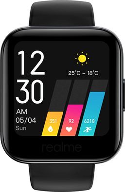realme Watch RMA161 Android Smartwatch Black Neu in OVP versiegelt
