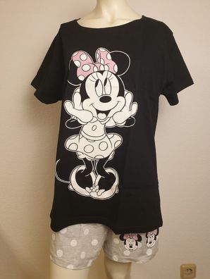 NEU Disney Damen Pyjama Shorty Set Minnie Mouse Gr. L XL XXL