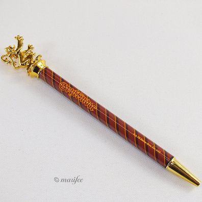 Harry Potter-Kugelschreiber Gryffindor, Braun-Gold, im Geschenkkarton Art.-Nr. 12189
