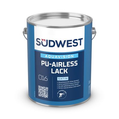Südwest AquaVision PU-Airless Lack Satin 5 Liter 9110 Weiß