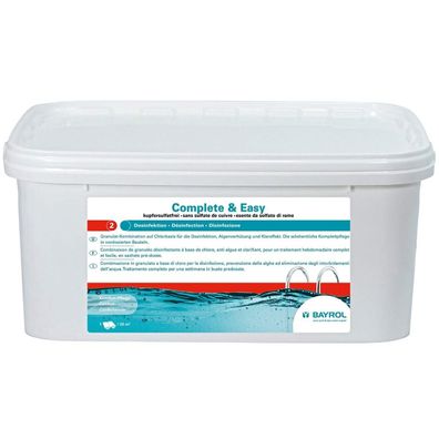 Bayrol Complete & Easy 8 Beutel 2,24 kg Komplettpflege Chlor Aktivsauerstoff