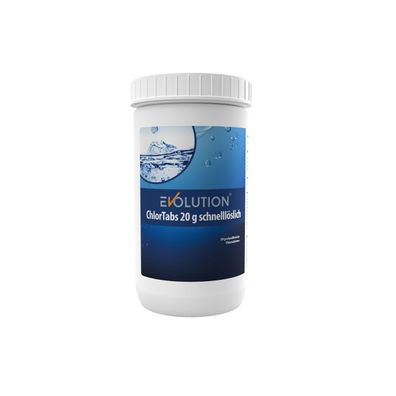 Evolution ChlorTabs 1 kg schnelllösliche 20 g Tabletten Desinfektion Schwimmbad